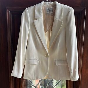Scotch & Soda White Blazer Structured Tailoring